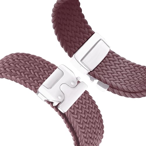 Image of ACM Watch Strap Woven Braided Clipper 22mm compatible with Universal 22mm Size Replacement Strap Smartwatch Adjustable Belt Band