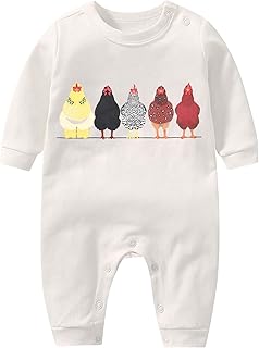 SRTUMEY Mono de Manga Larga con Estampado de para niño y niña, Ropa cómoda para el, Mono de Acción de Gracias para bebé Ca...