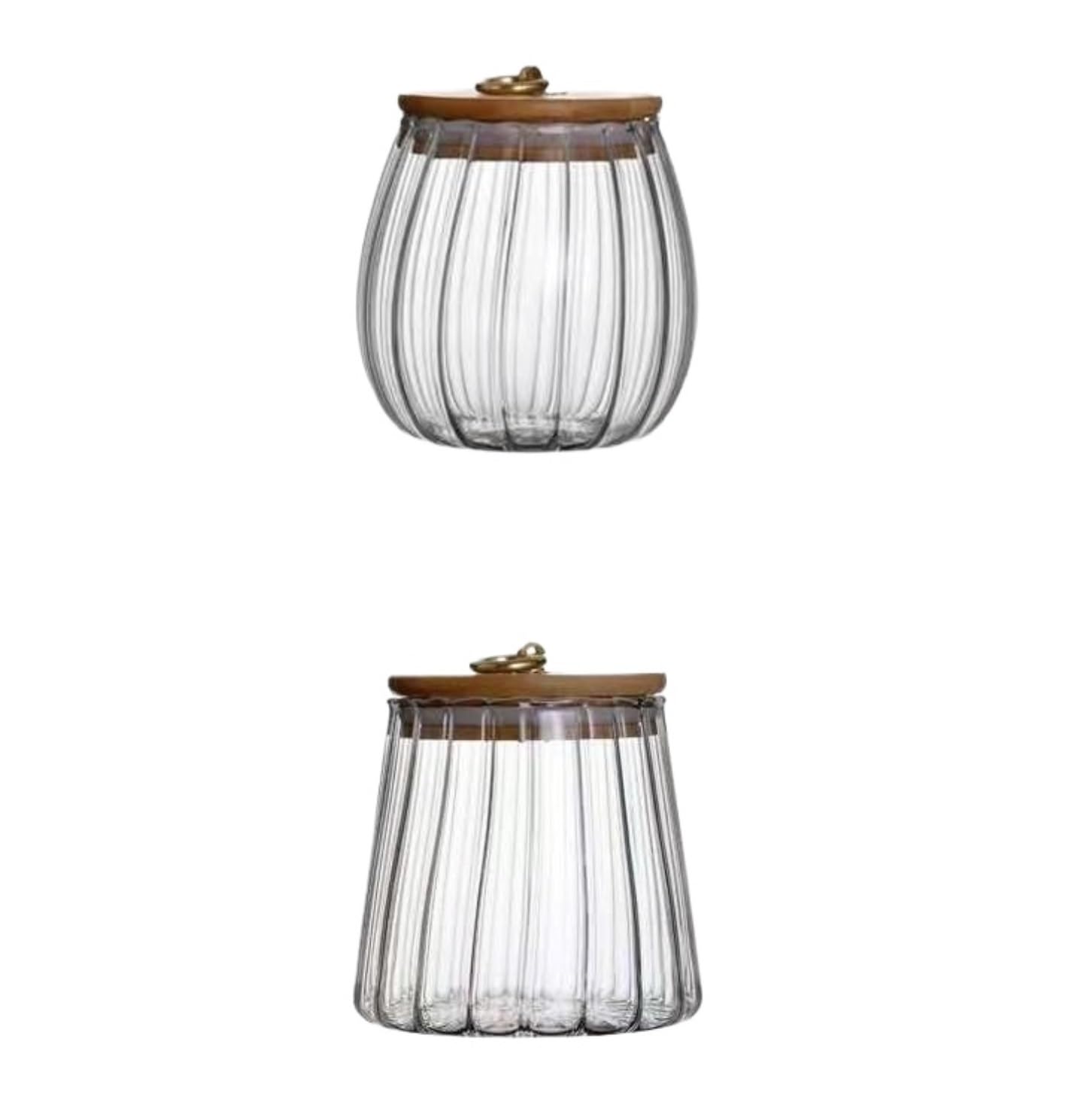 Vorratsgläser mit Deckel 2 Set Von Glas Kanister Luftdichten Vorratsglas Dekorative Behälter Mit Deckel Aufbewahrungsgläser Küche
