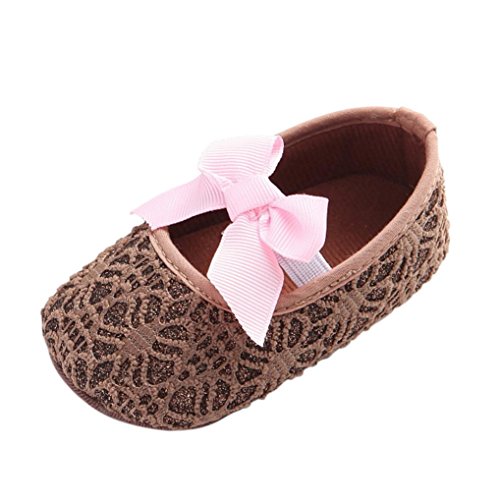 Baby Shoes Mosunx(TM) Toddler Girls Fashion Shoes Soft Sole Sneaker Baby (6~12 Month, Brown)