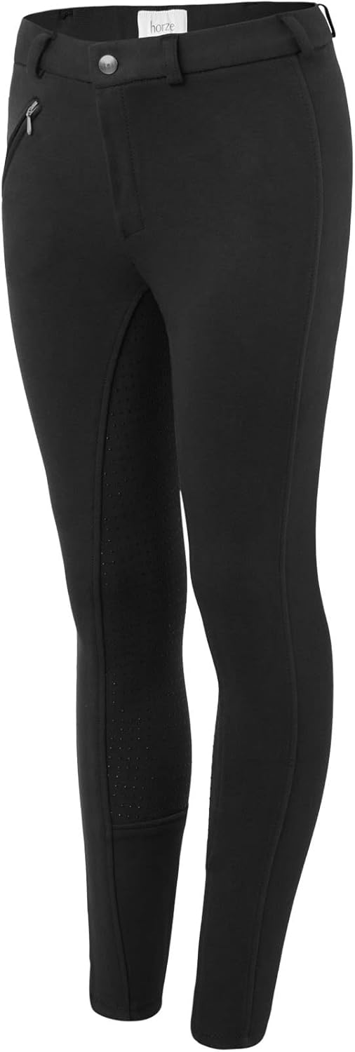 HORZE Active Kids' Unisex Silicone Grip Full Seat Horseback Riding Breeches