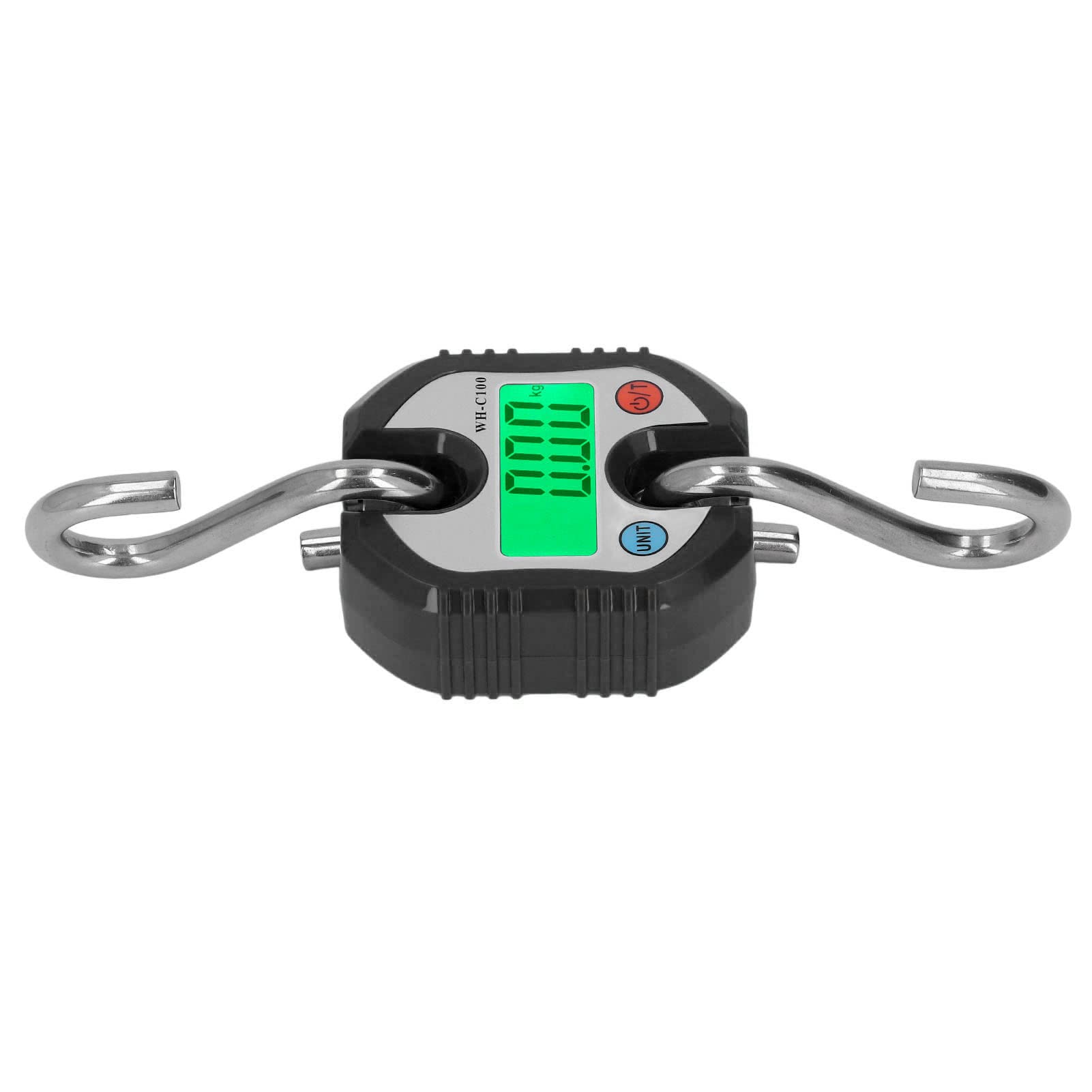 Báscula Colgante, Pantalla LCD Digital con Rango de Pesaje Dual de 0,2 a 150 Kg, Conversión Automática para Almacén, Equipaje, Pesca, Caza (Negro)
