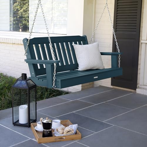Image of highwood AD-PORL2-NBE Lehigh Porch Swing, 4 Feet, Nantucket Blue