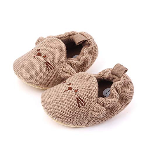 Baby Boy Girl Knit Walking Shoes Non Slip Soft Sole Infant Toddler Slipper Newborn Moccasins First Walker House Crib Sneaker Shoes