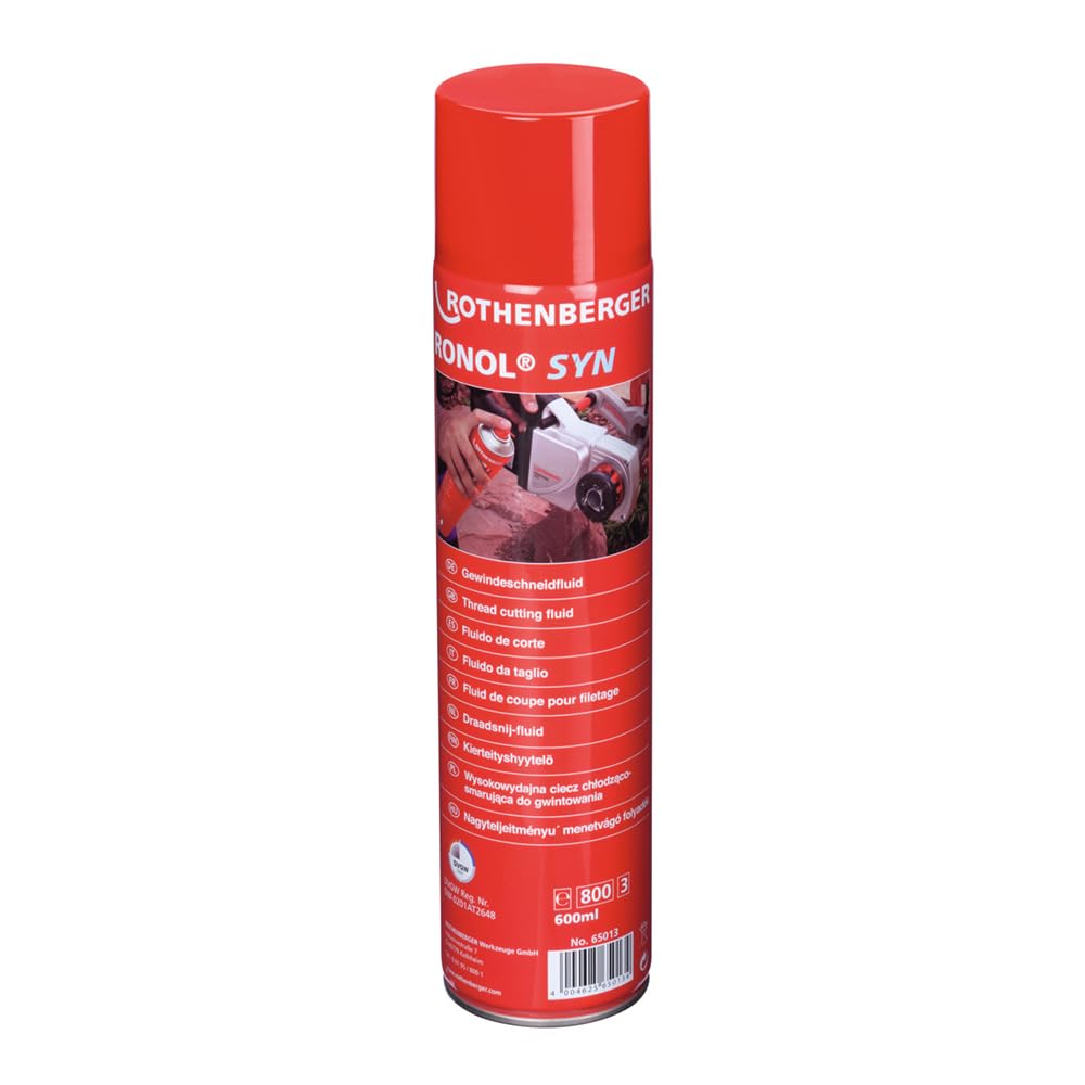 ROTHENBERGER Industrial Fluide de coupe filetée haute performance 600 ml / 1 pièce/agent de coupe filetée/pâte à fileter/pâte de perçage/lubrifiant/lubrifiant 65013