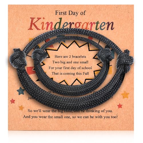 First Day of School Gifts Mommy and Me Bracelets Mother Son Back to School Gifts