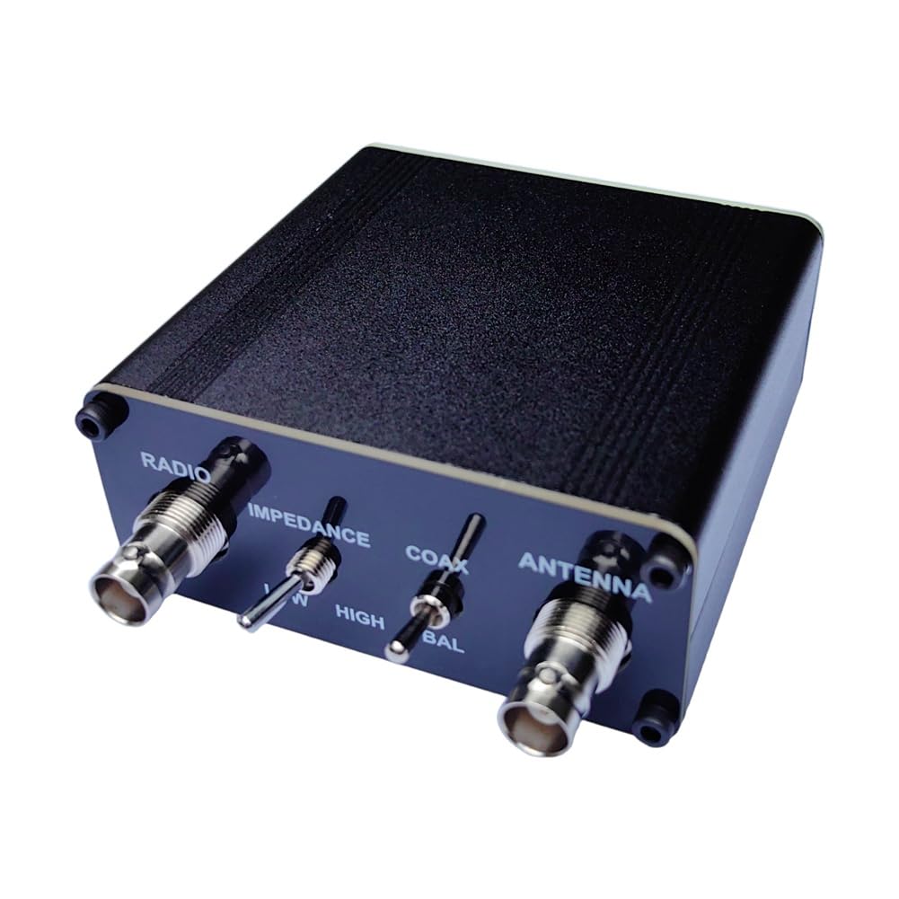 QRP Z-Match Manual Antenna Tuner 3-28 MHz Upgraded Version Tuner with Coaxial and Balanced Switch with BNC Adapter