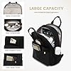 LOVEVOOK Rucksack Damen Groß, 18 Zoll Laptop Schulrucksack Teenager Mädchen mit Laptopfach, Elegant Reiserucksack Tagesrucksäcke Handgepäck Rucksack für Uni Büro Reise Arbeit, Schwarz #1