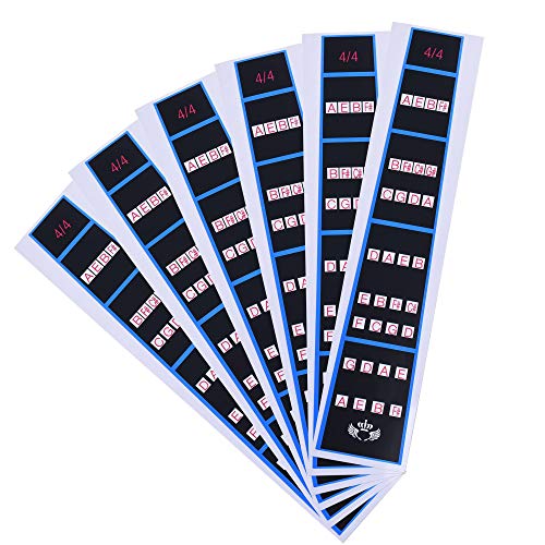 COSMOS Violin Finger Guide Fingerboard Sticker Finger Chart Fret guide Label Fretboard Marker (For 4/4 Violin)