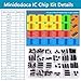 IC chips kit Minidodoca 173 pcs 20 Values Chip Assortment Set+12 pcs Sockets;Integrated Circuits op amp kit 555 Timer IC Included NE555,LM358, LM324, LM393, LM339, NE5532, LM386,UA741,IC Plier etc