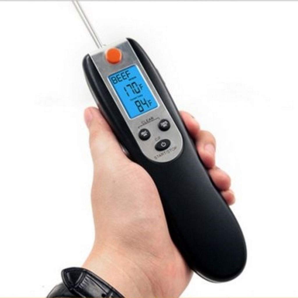 House Foldable Kitchen Thermometer Infiltration Probe Reads Alot Instantly, Digital LCD Screen, is Very Suitable for Frying, Roasting