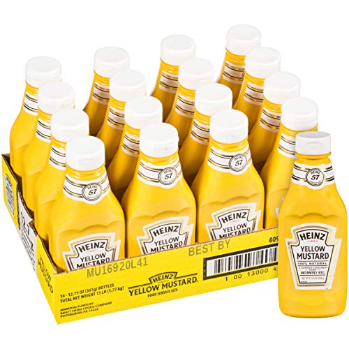 Image of Heinz Yellow Mustard (12.75 oz Bottles, Pack of 16)