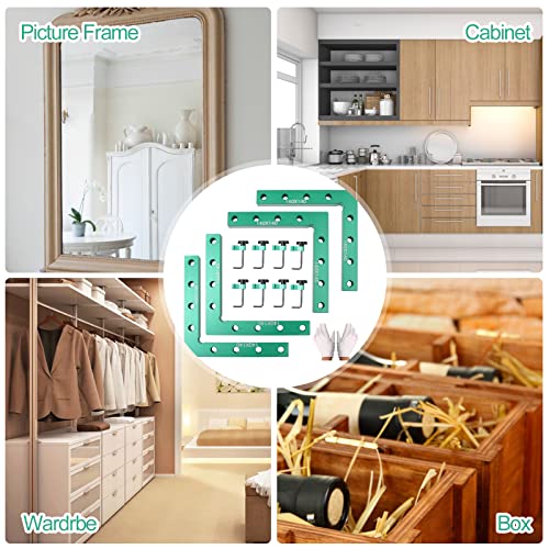 Rocomoco 90 Degree Positioning Squares Corner Clamp For Woodworking, 5.5 Inch Right Angle Cabinet Clamps Aluminum Alloy Carpenter Clamping Squares Tools For Woodworking Picture Drawers #TOP6