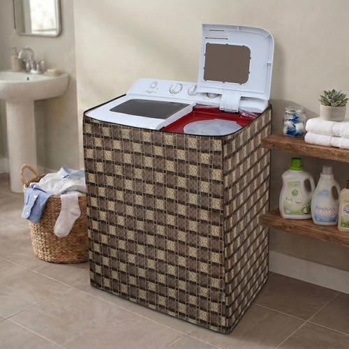 Image of DREAM CARE Waterproof & Dustproof Washing Machine Cover Top Load & Semi Automatic Suitable for 7 kg, 7.2 kg, 7.5 kg (83 x 95 x 51 cms)