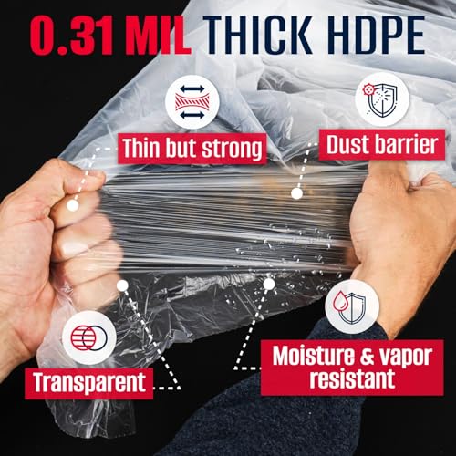 Plástico transparente para pintores Paclord 9'x400' miniatura 3
