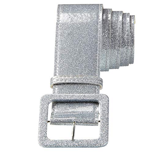 WIDMANN- Cintura Glitter Argento Donna, Multicolore, 04624
