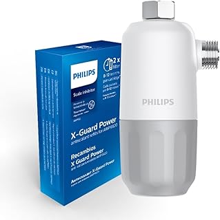 Philips Water KALKSCHUTZFILTER, 3-stufige Filterung, 27.000 L Filterkapazität, schützt Ihre Waschmaschine, Ihren Geschirrspüler und Ihren Wassererhitzer