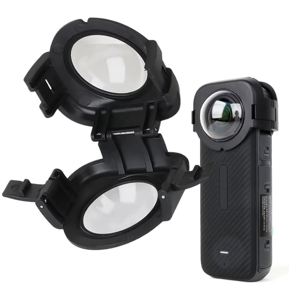 BKN Shockproof Clip-On Dual Lens Protector for Insta360 X4 – 9H Hardness Tempered Glass, Anti-Scratch, Anti-Fog, Waterproof, HD AR Coating, 360 Camera Cover-image-4