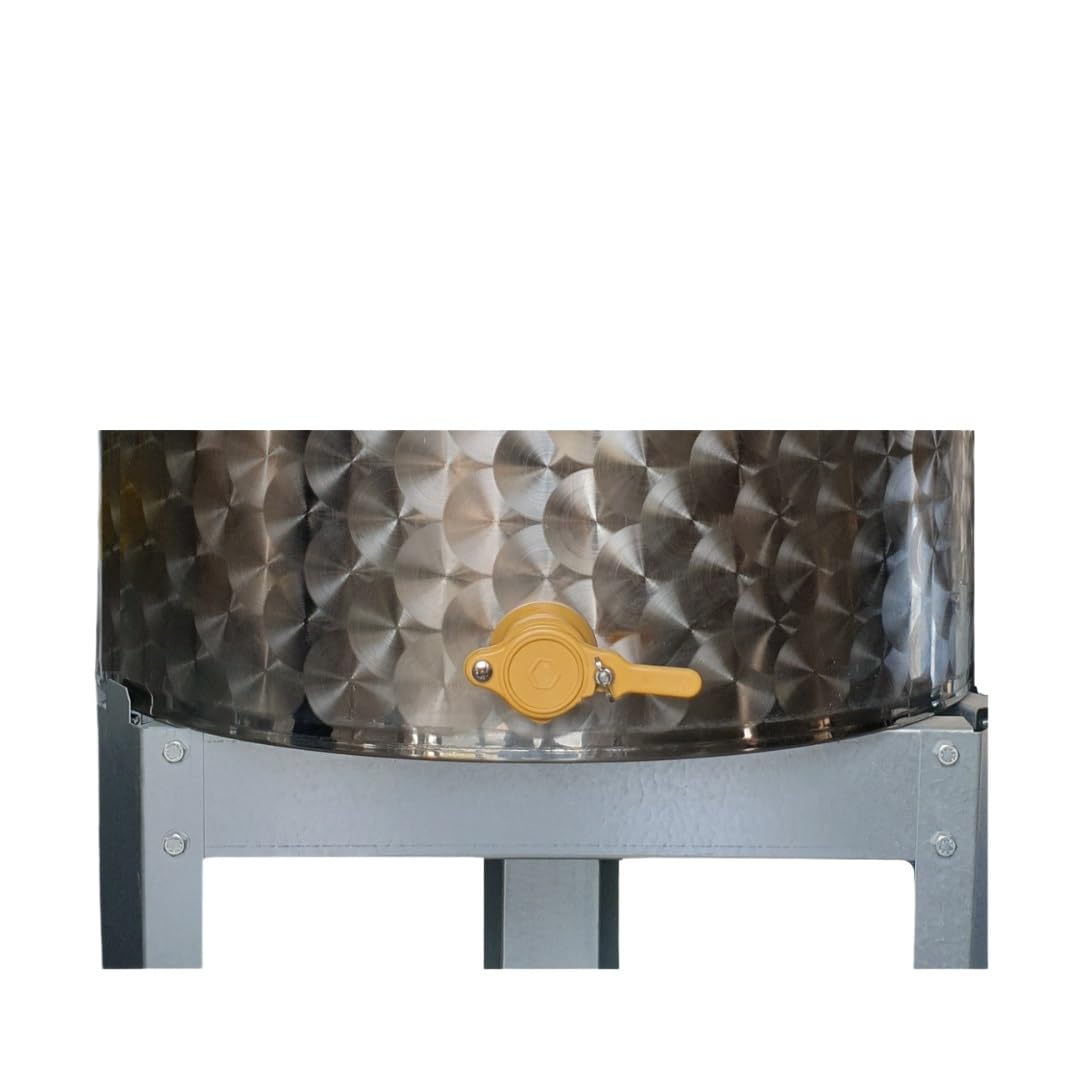 Generico Maturatore 105 kg per Miele in Acciaio Inox di qualità Superiore - Completo di Coperchio, Piedistallo e Rubinetto a Taglio in Plastica - Igiene Garantita e Facile da Pulire - Made in Italy