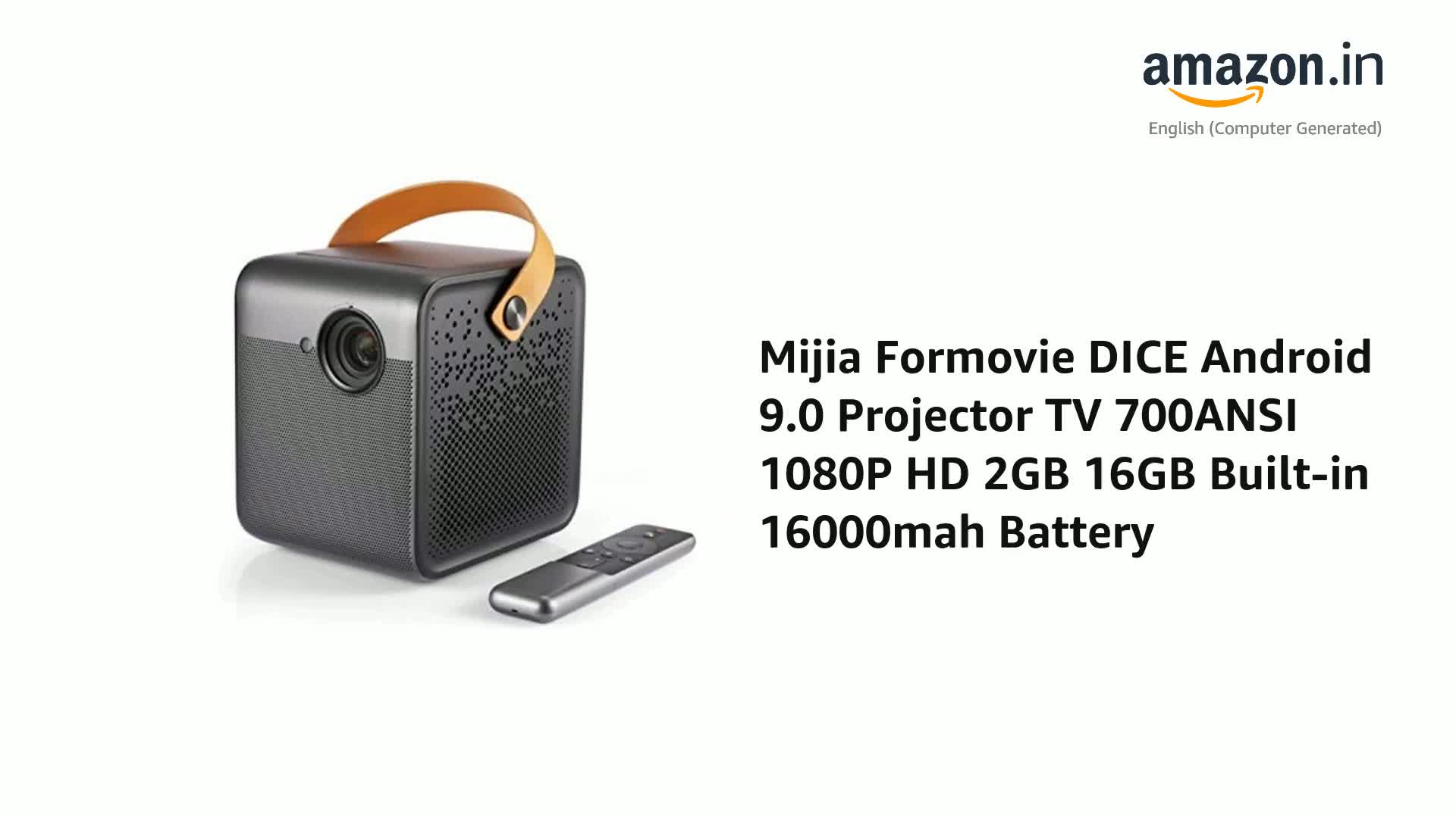 Formovie Mini Dice Portable Projector with Android TV 9.0 1080P 