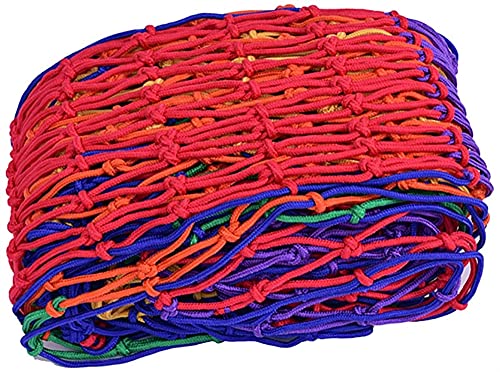 安全階段レール装飾ハンギングオーナメントフェンス屋内屋外キッズクライミングネットベビーベッドレールカバーガーデンネットホームデコレーションロープネット (Size : 1X4M(3X13FT))