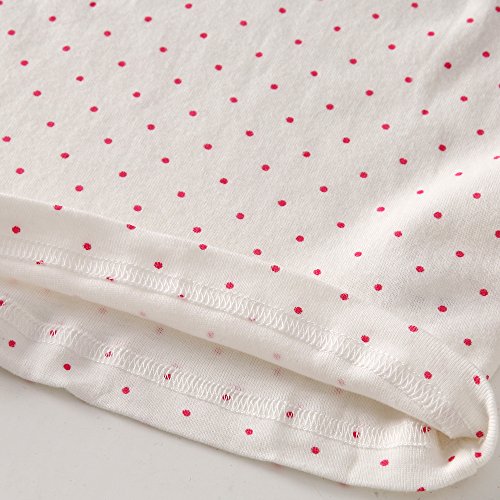 Benetia Girl Camisole Undershirts Cute Tops Size 6 7 White 3-Pack #TOP3