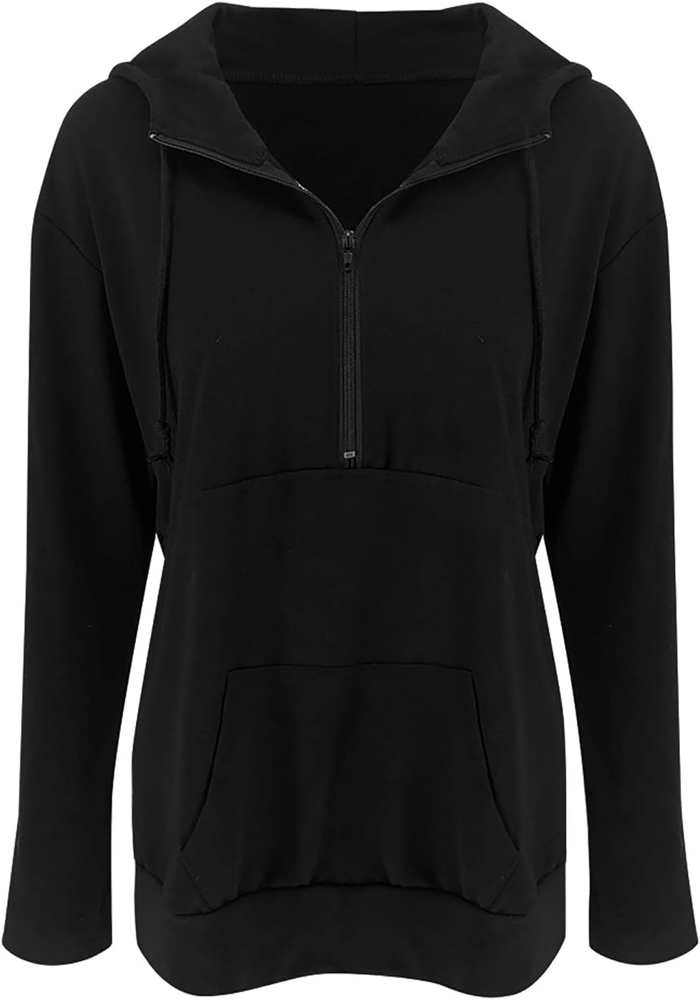 Fallorchid Womens Long Sleeve Tops Quarter zip Pullover Hoodies Casual Sweatshirts with Pocket - Image 4