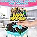 Video Game Cake Topper Decorations - Vibrant Glitter Cardboard Gamer Cake Topper, Eye-Catching Design, Firm Installation & Easy Adjusting, Sturdy Plastic Stick - Birthday Decorations for Boys & Girls