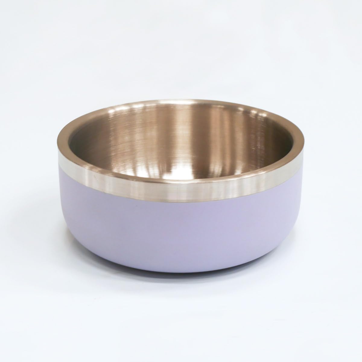 Saluki Stainless Steel Double Wall Dog Bowls, 2200 ml Capacity, Light Purple