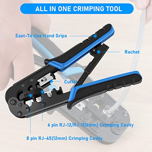 RJ45 Crimp Tool Non-Pass Through