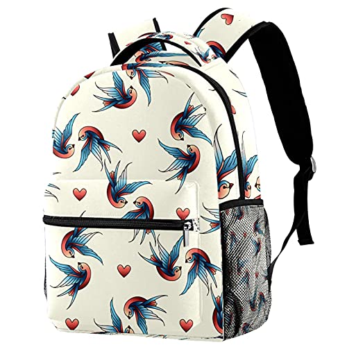 Mochila para portátil que alivia la espalda con diseño geométrico y gran capacidad