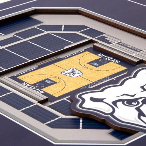 Image of YouTheFan Officially-licensed NCAA Stadium Series 3D Wall Art - multi-layer team stadium replica, detailed sports fan gift, indoor decor