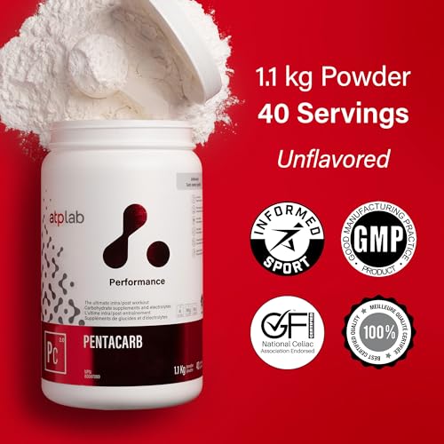 Image of ATP LAB Pentacarb 1.1kg Powder 40-Servings - Unflavoured, Carbohydrate and Electrolyte, Energy and Endurance, Ideal for Post-Workout Recovery, Easy Mixing Formula for Active Lifestyles