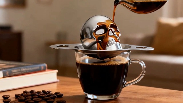 Molde para cubos de hielo cabeza de calavera acero inoxidable miniatura 7