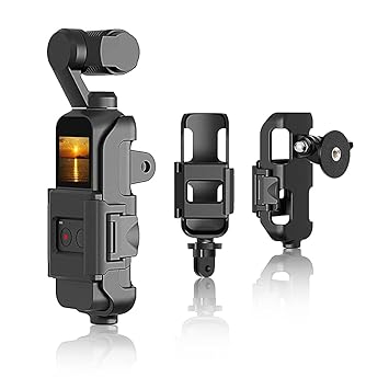 ZORBES DJI Osmo Pocket Accessories Anti-Scratch Cover Mount Stand Bracket for DJI Osmo Pocket for DJI Pocket 2,Action Camera Mount Bracket - Black