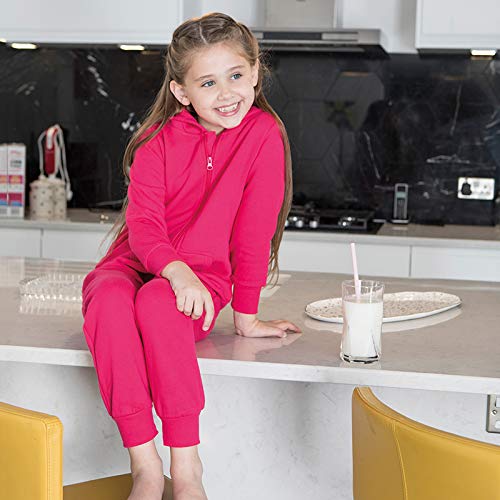 Comfy Co Kids Hood Zip Up All in One (CC001J) - Boys Girls Jumpsuit2