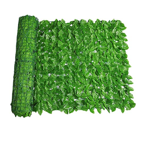 FHYTGBS Pared de valla de plantación verde artificial, hiedra, pared de privacidad, jardín, patio, seto, barrera de privacidad, valla de hojas, decoración del hogar (color: color sandía, tamaño: 0,5 m