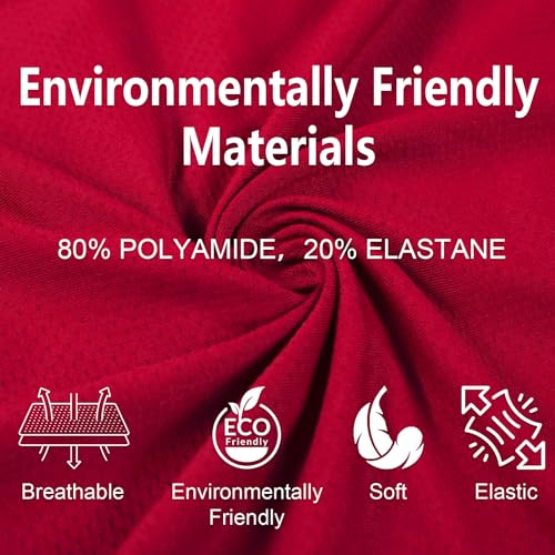 Jockland Mens Padded Underwear, Breathable Mesh Boxer Brief Body Shapewear Butt Lift Enhancer With Hip Removable Pad Red thumb #4