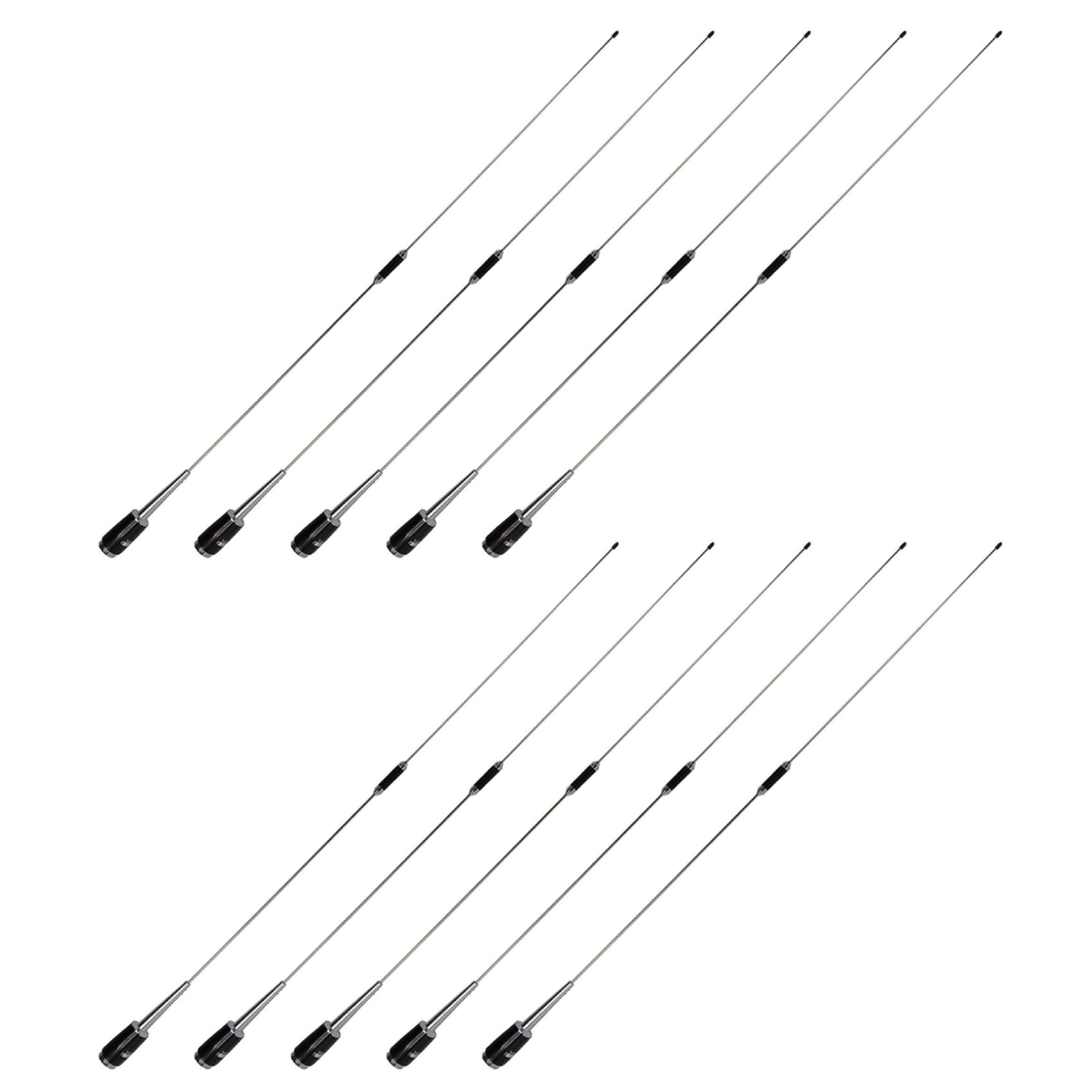 10X Details de la Nouvelle Antenne Radio de Voiture Automobile UHF 400-470 MHz 200W 5.5dB Argent SL-16-259