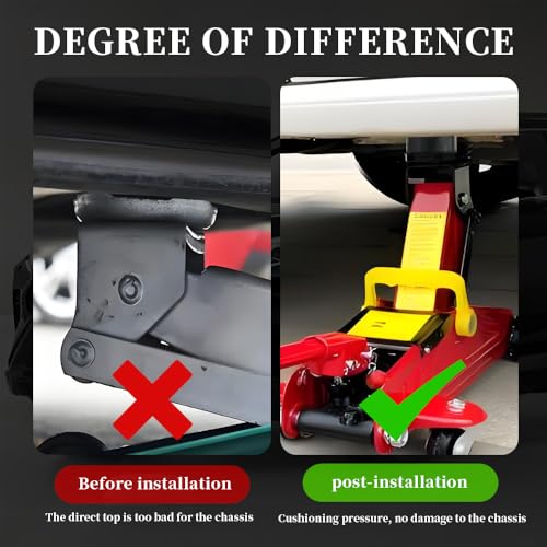 Image of Car Pinch Weld Jack Pad,Cross Slotted Rubber Floor Jack Extension Provides Cushioning and Non-Slipping,Universal 3 Ton Jack Pads for Floor Jack Car Accessories for Jack Stand