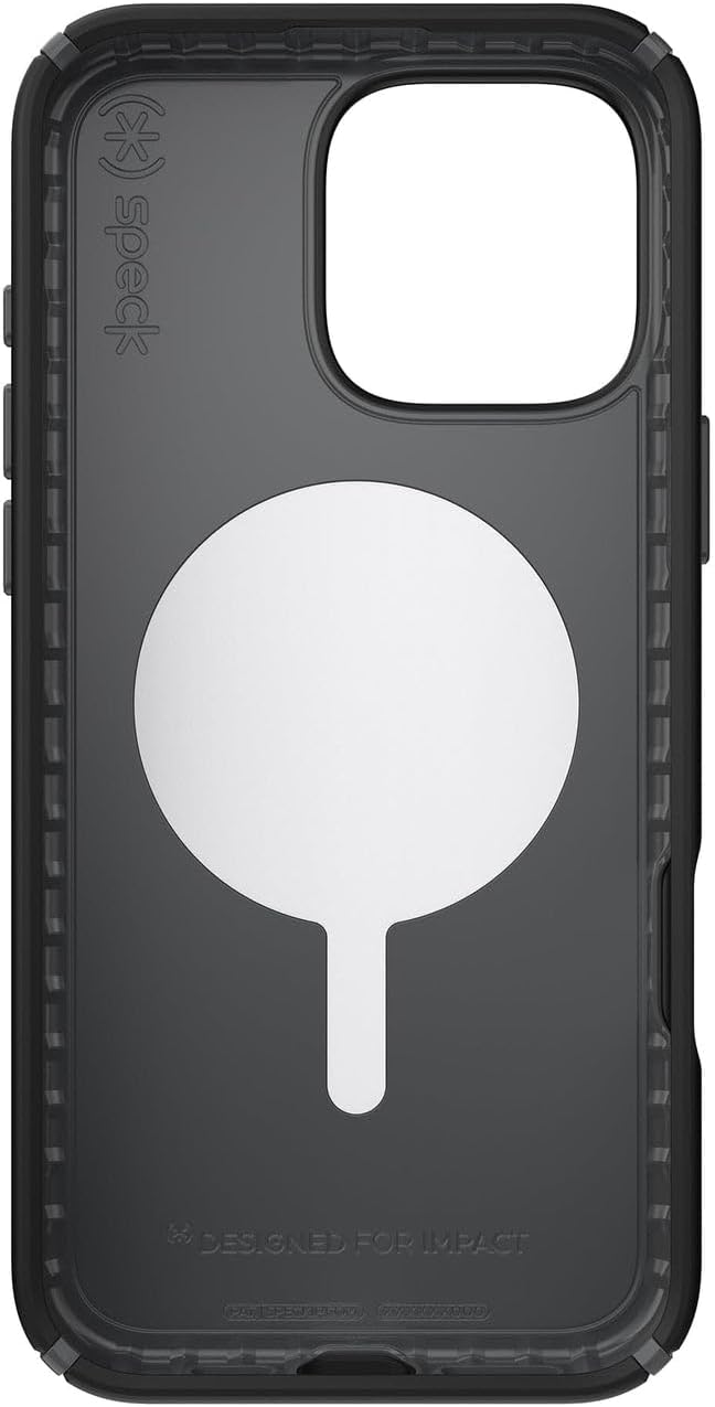 Speck Presidio2 Pro iPhone 16 Pro Max Case - MagSafe and ClickLock - Slim Black/Slate Case