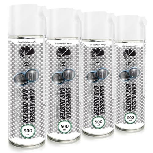 AABCOOLING 4 x 500ml Home&Office Druckluftspray K1 Air Duster, Staubgebläse, Büromaterial, Bürogeräte, Reinigungsgeräte, Reinigungspray PC Duster, Druckluft Spraydose, Kopierer, Bildschirmen