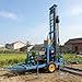 Portable Water Well Drilling Rig, Borehole Drilling Machine for Farm Irrigation Boreholes Residential Water Supply, Geotechnical Exploration Drilling Tool, Wheel-Mounted for Easy Transport