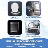 PandaCleaner Środek do czyszczenia odpływów do usuwania uporczywych zatkanych włosów, wysoko skoncentrowany środek do czyszczenia rur, 2 x 1000 ml