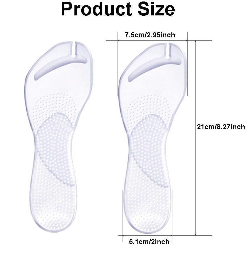 2 pares de plantillas de gel adhesivas para sandalias miniatura 2