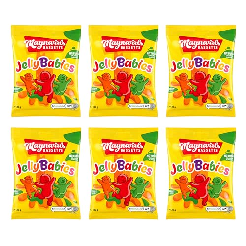 Maynards Bassetts Jelly Babies 130g Pack de 6 miniatura 2