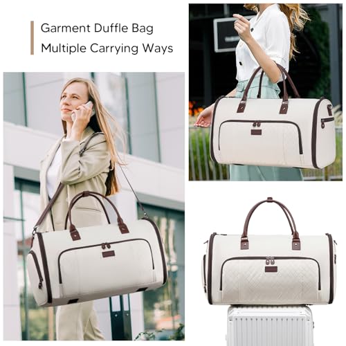 Bolsas de vestuário conversíveis para viagens, bolsas de mão para mulheres, bolsa de vestuário com c