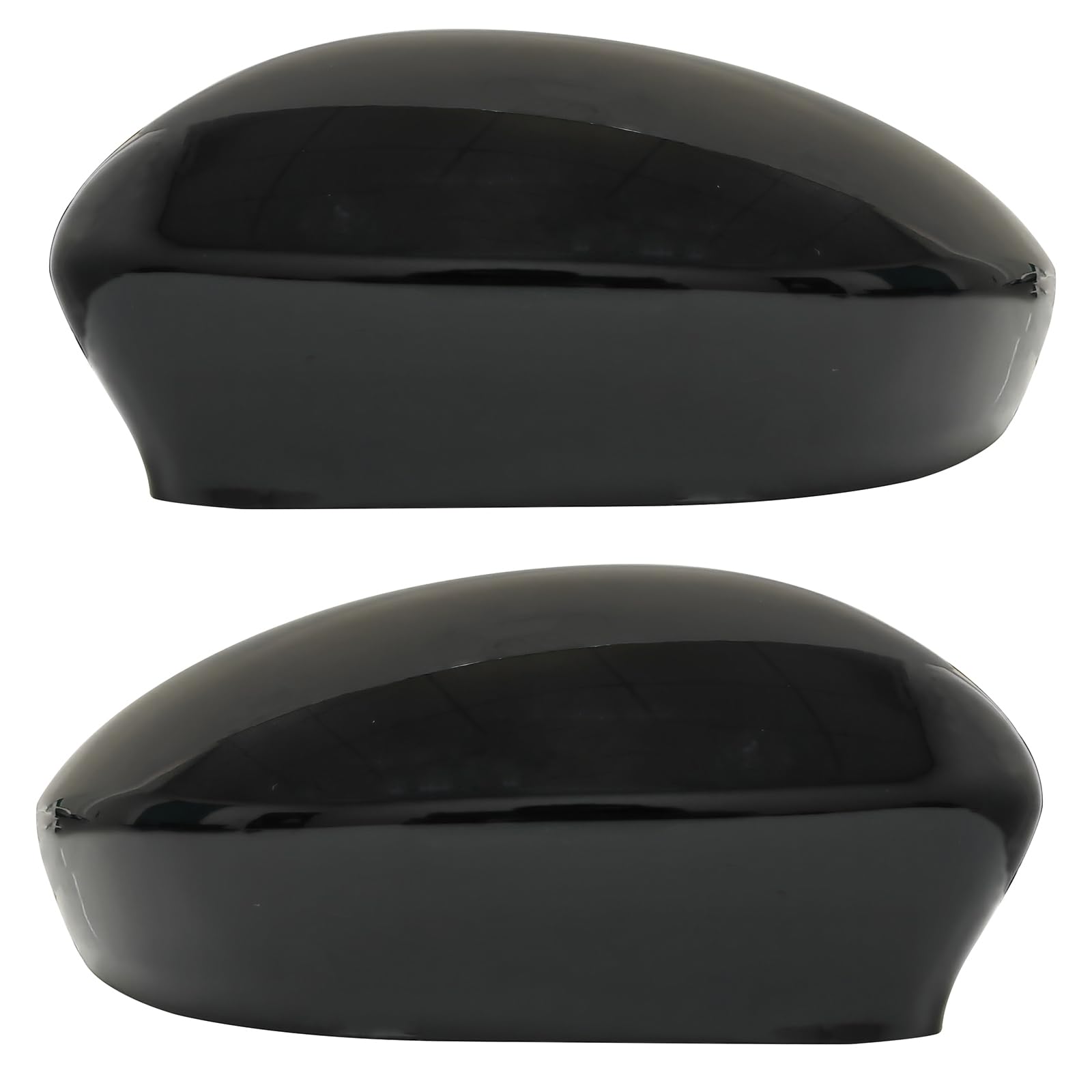 Calotta per specchietto laterale compatibile con Fiat 500 2007-2020 (nero lucido)