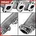 A-Premium [V6 3.6L 3.7L] Right Engine Exhaust Manifold Kit Fit for Ram 1500 2011-2016, Dakota 2011 & Dodge Ram 1500 Dakota 2004-2010, Durango 2004-2009 & Mitsubishi Raider 2006-2009, W/Gaskets