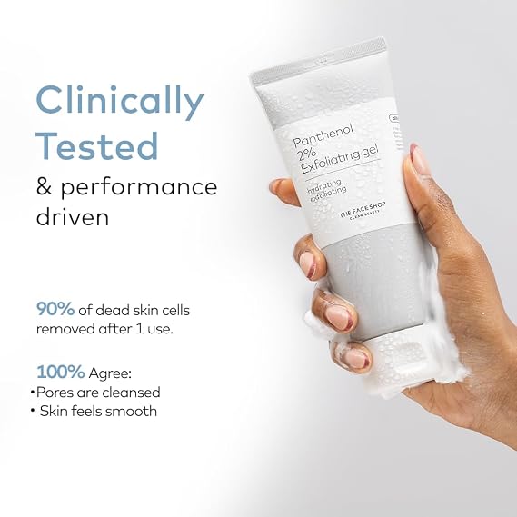 The Face Shop Alltimate Facial Exfoliator - Peeling Gel with Panthenol & AHA/BHA, Gentle Formula, for Smooth, Glowing and Hydrated Skin, Deep Cleansing, Korean Skin Care, 5.07 Fl. Oz.